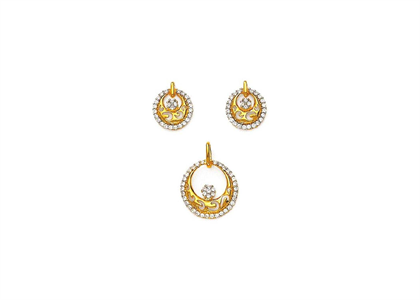 Gold Plated | Filigree Pendant Set